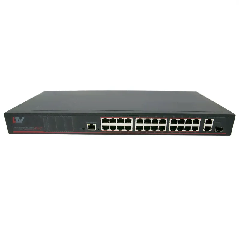 24-портовый коммутатор Ethernet с поддержкой PoE LTV NSF-2724 390