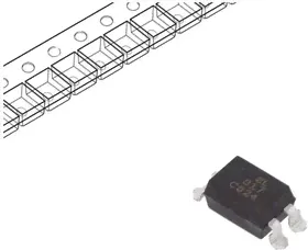 LTV-356T, Оптопара транзисторная одноканальная 3.75кВ /80В 0.05A Кус=50...600% 0.17Вт -30...+110°C