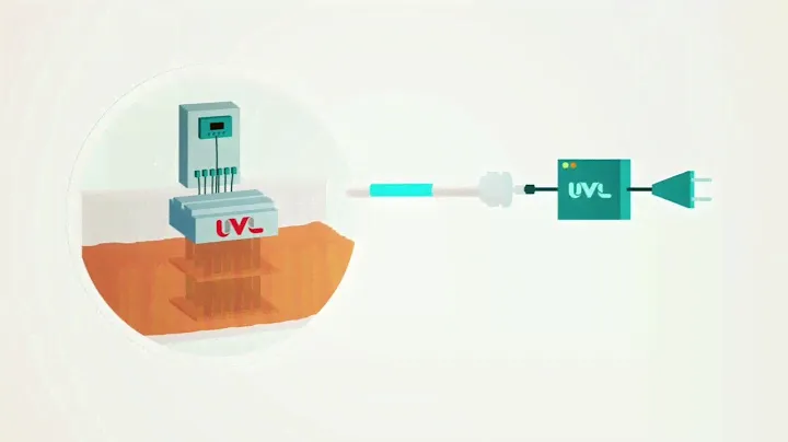 Лотковая (кассетная) УФ установка для обработки сточных вод.